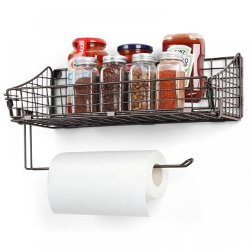 Wall Mount Basket Organizer Spice Rack