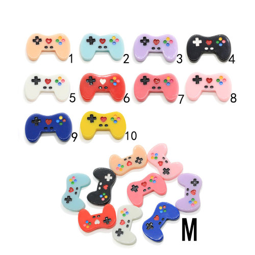 100 Uds Kawaii Glow Dark Resin Simulación Controlador de juego Casa de muñecas Arte Flatback Cabochon DIY Decoración artesanal