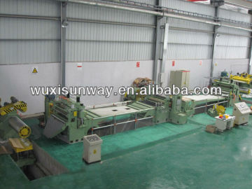 Steel plate cut to length machine