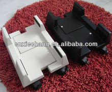 CPU holder with casters, ABS plastic cpu holder, under desk cpu holder
