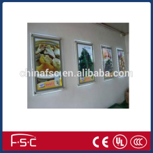 Outdoor indoor advertising acrylic crystal super slim led light box frameless
