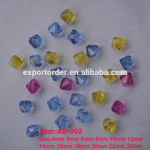 clear diamond acrylic beads
