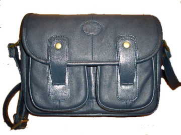Navy Lambskin Leather Handbag (DS061109)
