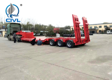 Side extension tri-axle 60 tons low bed trailers