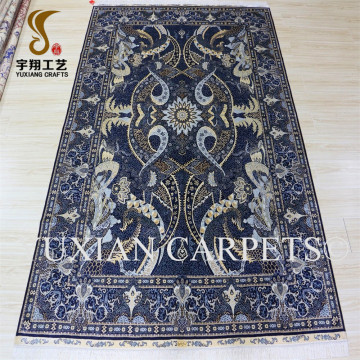 Custom 6x9ft Handmade Oriental Persian Silk Carpet
