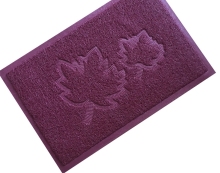 Single color custom embossed pattern coil mat