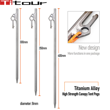 High Strength Titanium Tent Pegs