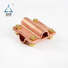 Brass Cross Electrical Wire Clamp for Conductor Jointing