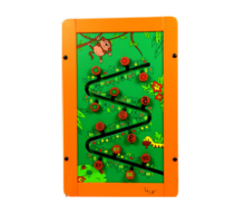 New Wooden Cartoon Animal Toy: Interactive 3D Wall Panels, Playful Indoor Maze Game & Calculation Rack for Children