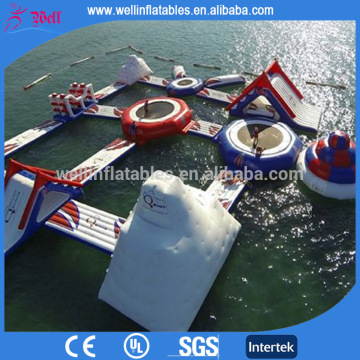 Crazy inflatable aqua park water amusement park sea play games