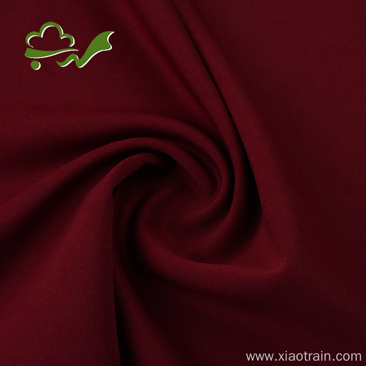 Polyester spandex thick interlock knitted fabric for garment