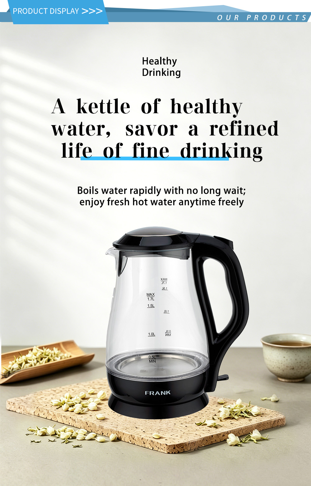 304 غلاية من الفولاذ المقاوم للصدأ FK-1813 1 304 stainless steel kettle FK-1813 1