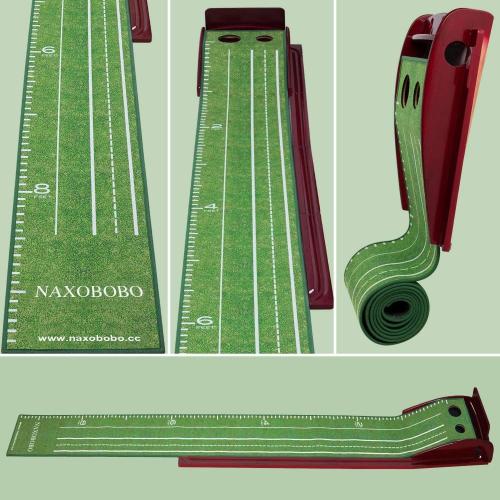 Nieuwe Golf Putting Mat thuis met balren