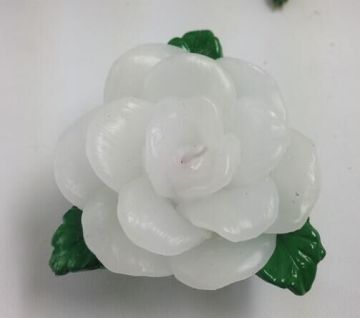 Paraffin wax flower shape candles