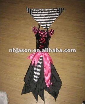 Punk Pirate girl dress / Pink Pirate girl dress / Pirate girl costumes