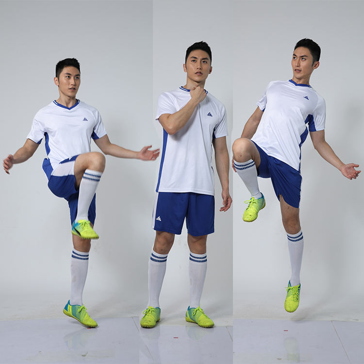 Best Selling Football Shirt Polyester Sportswear Men Soccer Uniform Set for Team