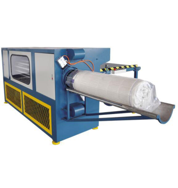 Pocket spring mattress roll packing machine