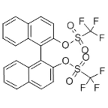 Acide méthanesulfonique, 1,1,1-trifluoro, 1,1 &#39;- (1R) - [1,1&#39;-binaphtalène] -2,2&#39;-diyl ester, stéréoisomère CAS 126613-06-7