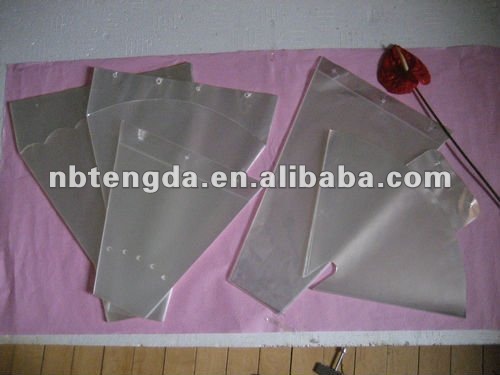 cpp Micro punched plastic Flower Sleeve bag