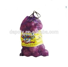 L-sewing mesh bag for onion with label