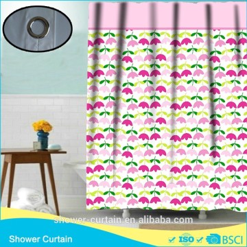 polyester rotary printing shower curtains beautiful seedling