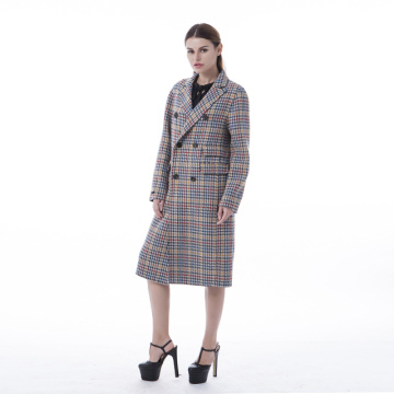 Thousand Birds Lattice Cashmere Winter Coat