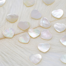 Natural White Shell Heart Shaped Cut Loose Stone