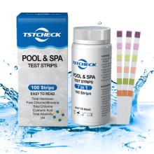 Accurate pool and spa water test strips 5in1