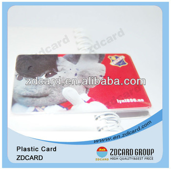 ISO7810 credit card size pre-printed plastic card