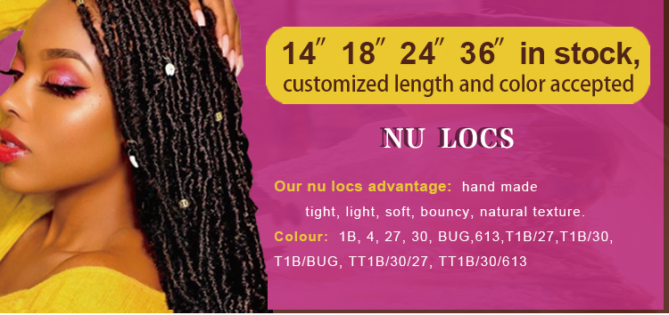 wholesale price  locs 18inch braids curly other artificial for black women crochet braid hair products vendors braiding hair
