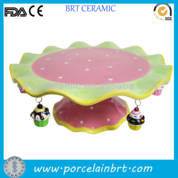 Cupcake Charms Ceramic Plate With Stand