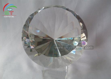crystal diamond shaped paperweight