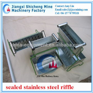 galvanized plate riffle for sample preparation in laboratory,sample divider machine