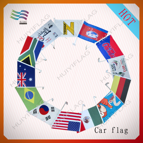 Cheap Promotional Advertising Polyester Car Flag (HYCF-AF004)