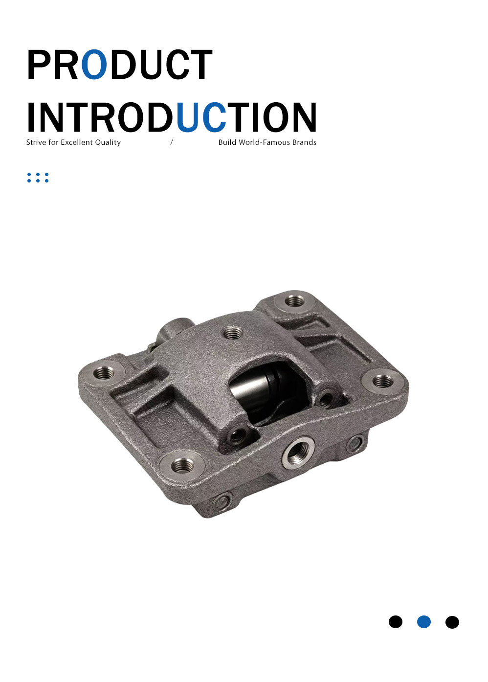 Литье корпуса тормозного суппорта из серого чугуна Gray Iron Brake Caliper Housing Casting