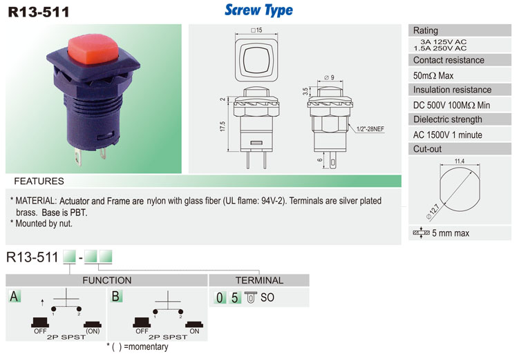 Push Button Switches