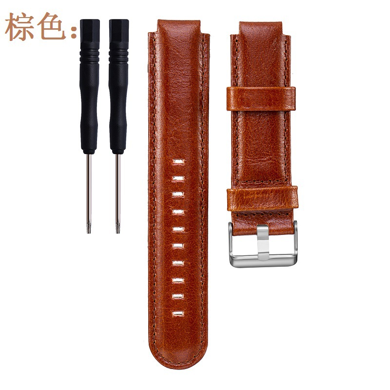 new paracord vegan handmade genuine leather sport watch band strap bracelet replacement for garmin 230 235