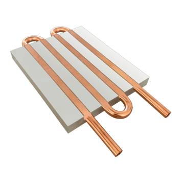 4 Pass Buried Tube Water Cooling Plate Radiator