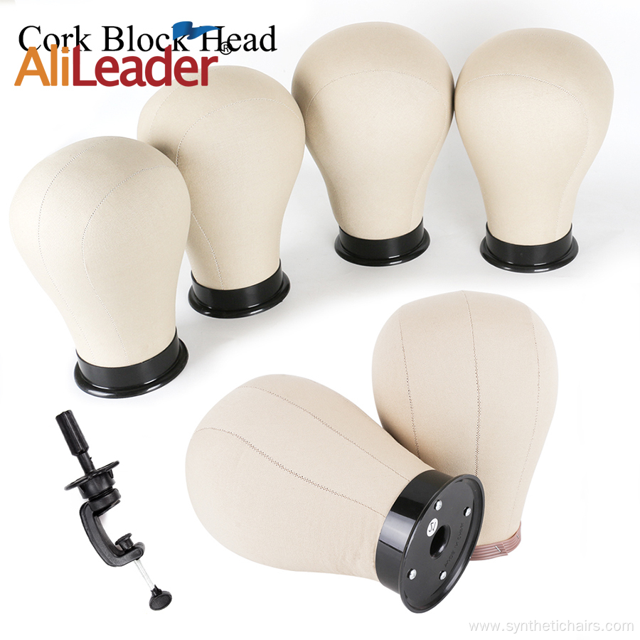 Cork Canvas Block Wig Mannequin Head In Store