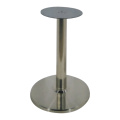 Tavolo da tavolo rotondo in acciaio cromato esterno gamba da tavolo rotondo
