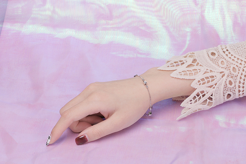 silver geometric bracelets ankle bracelet foot jewelry chain link copper stone silver 925 bracelet