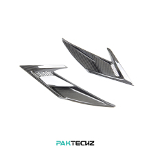 Paktechz Prepreg Carbon Fiber Front Vent Trims for Ferrari F8 Tributo Spider