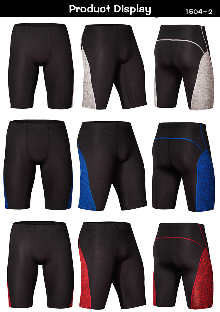 wholesale mens fitness leggings new design high elasticity gym shorts