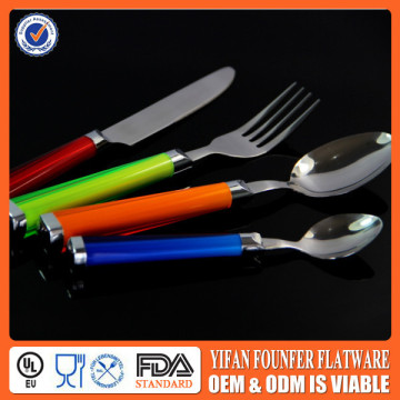 Color spoon and fork sets