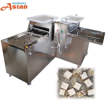 Milk Nougat Candy Cutting Machine - Nuts Nougat Cube Cutter