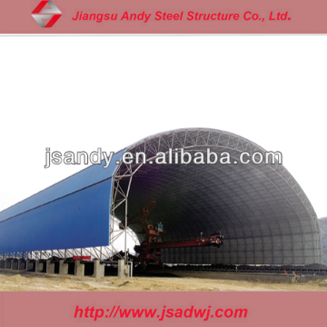 Large span bolt ball net coal silo