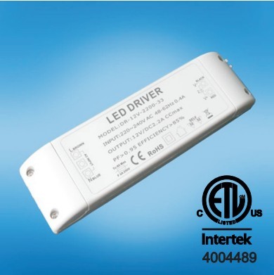 ETL 24v 1100ma 26W Dimmable LED Driver