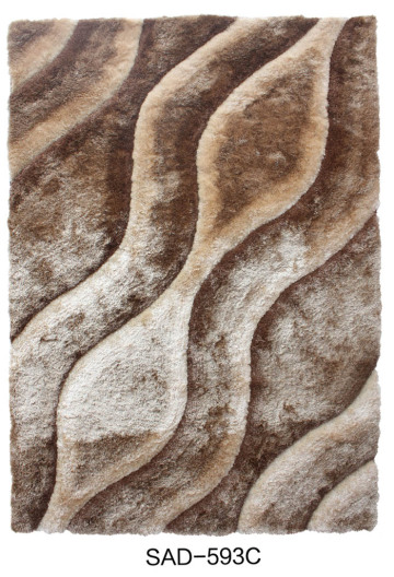 150D Polyester Silk Shaggy Rug