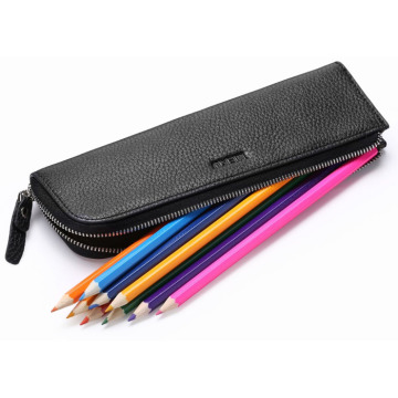 Stationary pouch pu pen case leather pouch bag yiwu pencil case