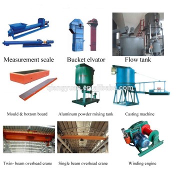 autoclaved aerated sand fly ash concrete brick block making machine
